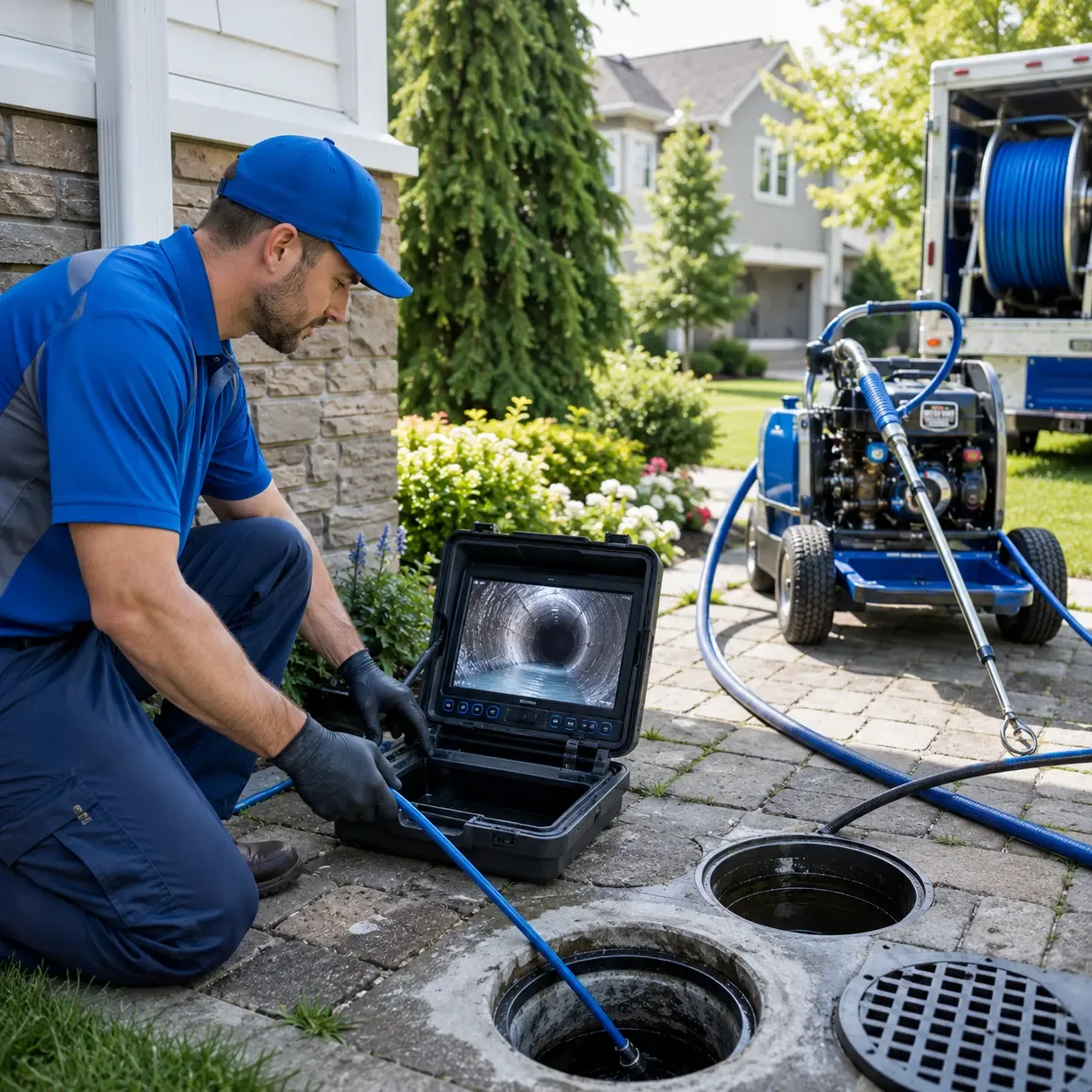 Outdoor drain cleaning professionals serving Creekside, PA